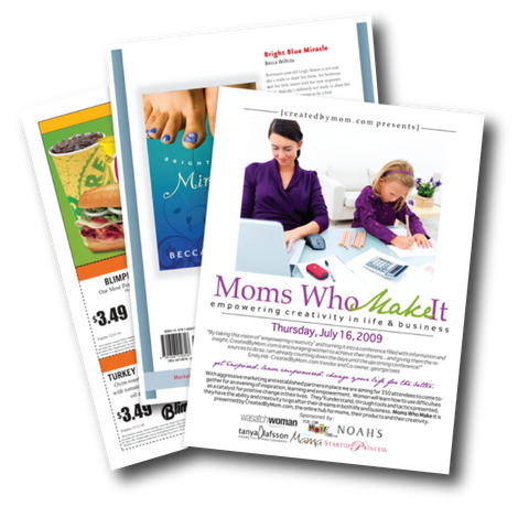 Letter size color copies.
