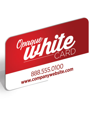 White Plastic Business Cards