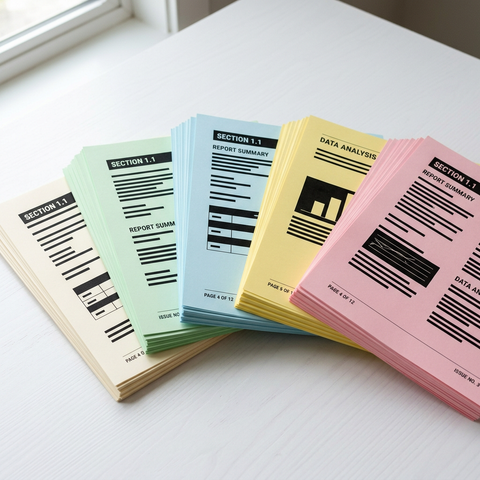 8.5"×11" Copies on Colored Economy Paper