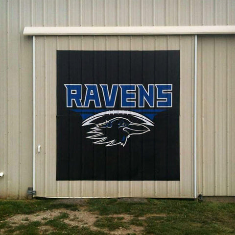 Ravens logo outdoor wall decal.